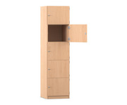 Flexeo® Schließfachschrank 5 geschlossene Fächer Breite 48 1 cm 1