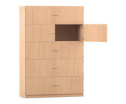 Flexeo® Schließfachschrank 10 geschlossene Fächer Breite 126 4 cm 1