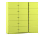 Flexeo® Schließfachschrank 15 geschlossene Fächer Breite 190 5 cm 2