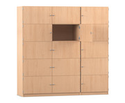 Flexeo® Schließfachschrank 15 geschlossene Fächer Breite 190 5 cm 1