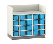 Flexeo® Wickelkommode mit 20 großen Boxen 1