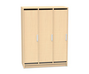 Flexeo® Garderobenschrank Armadio 3 Türen mit Fachböden Höhe 130 4 cm 4