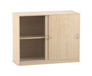 Flexeo® Schiebetürenschrank 4 Fächer Mittelwand Breite 126 4 cm 1