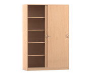 Flexeo® Schiebetürenschrank 10 Fächer 2 Türen Breite 126 4 cm 1