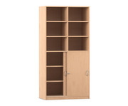 Flexeo® Schiebetürenschrank 12 Fächer Mittelwand 2 Türen Breite 94 4 cm 1