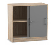 Flexeo® Schiebetüren Schrank 2 Fächer = 2 Ordnerhöhen 1
