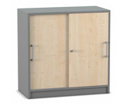 Flexeo® Schiebetüren Schrank 2 Fächer = 2 Ordnerhöhen 2