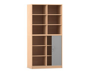 Flexeo® Rollladenschrank 12 Fächer Mittelwand Tür unten Breite 94 4 cm 1