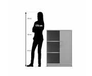 Flexeo® Rollladenschrank 3 Fächer = 3 Ordnerhöhen 4