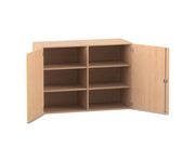 Flexeo® Aufsatzschrank 6 Fächer 2 Türen Breite 126 4 cm 1