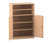 Flexeo® Schrank 5 Fächer 2 Halbtüren Breite 94 4 cm 1