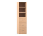 Flexeo® Schrank 3 große Schubladen 3 Fächer Breite 48 1 cm 1