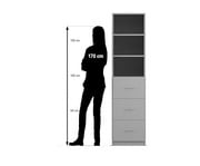 Flexeo® Schrank 3 Hängeregister 3 Fächer Breite 48 1 cm 2