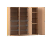 Flexeo® Sportschrank Saturn 6 Gitterkörbe 9 Fächer 1