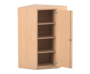 Flexeo® Eckschrank 4 Fächer 1 Tür 1