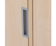 Flexeo® Garderoben Eckschrank Armadio 1 Tür mit Fachboden Höhe 130 4 cm 4