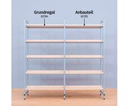 Bücherregal Schule doppelseitige Böden 2