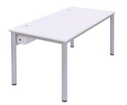 EDV Tisch mit Kabelkanal Rundrohr Tischbeine BxT: 160x80 cm 1