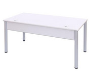 EDV Tisch mit Kabelkanal Rundrohr Tischbeine BxT: 160x80 cm 4