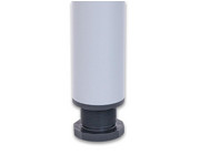 EDV Tisch mit Kabelkanal Rundrohr Tischbeine BxT: 160x80 cm 5