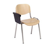 Stuhl mit klappbarer Schreibfläche aus Kunststoff 1