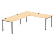 Flexeo® Schreibtisch (Breite 200 cm) mit Anbau 1