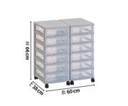 Flexeo® Container System 2 Reihen 12 kleine Boxen 5