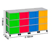 Flexeo® Container System 4 Reihen 12 große Boxen 3