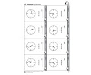 Uhrzeiten Training in der Grundschule 1/2 2