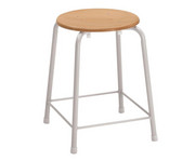 Hocker vierbeinig mit Steg Höhe 60 cm 1