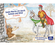 Sankt Martin ritt durch Schnee und Wind Kamishibai Bildkartenset 1