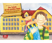 Die Schule ist ein großes Haus Kamishibai Bildkartenset 1