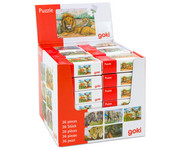 goki Minipuzzle Wilde Tiere 36 Stück sortiert 1