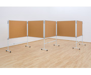 Betzold Pinnwand 5er Set 150 x 120 cm Kork fahrbar 4