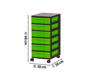 Betzold Rollcontainer 6 kleine Boxen 2