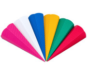 Schultüten aus Wellpappe mit Steckverschluss 5er Set 3