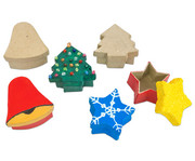 Pappdosen Stern Baum und Glocke 6 Stück 1
