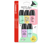 STABILO Mini Textmarker Pastell 5er Set 1