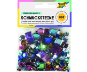 800 Deko Steine in versch Farben und Formen 1