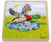 beleduc Lagenpuzzle Ente 1