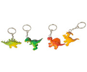 Schlüsselanhänger Dino 4 Stück im Set Überraschungsmotive 2