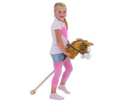 Steckenpferd mit Plüschkopf 2