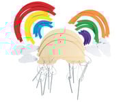 Bastelset Windspiel Regenbogen 12 Stück 4