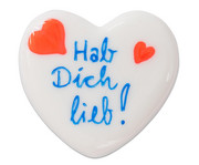 Porzellanherz 20 Stück 4