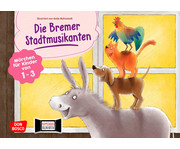 Kamishibai Bildkarten für U3 Die Bremer Stadtmusikanten 1