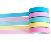 Washi Tape Set aus 5 Rollen uni pastell 4