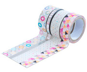 Washi Tape 4 Rollen Hotfoil silber 1