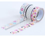 Washi Tape 4er Set Hotfoil silber 2
