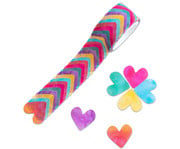 folia Washi Sticker bunte Herzen 5