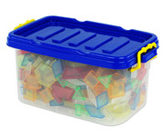 Betzold Transparente Pattern Blocks 360 Teile in Stapelbox 2